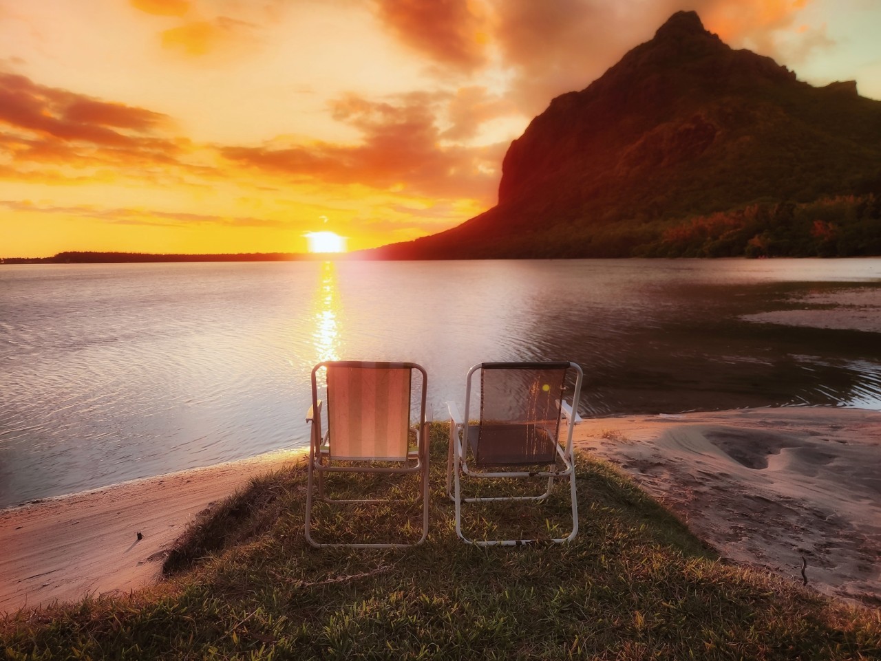 Le morne, Mauritius. Free Seascapes photos